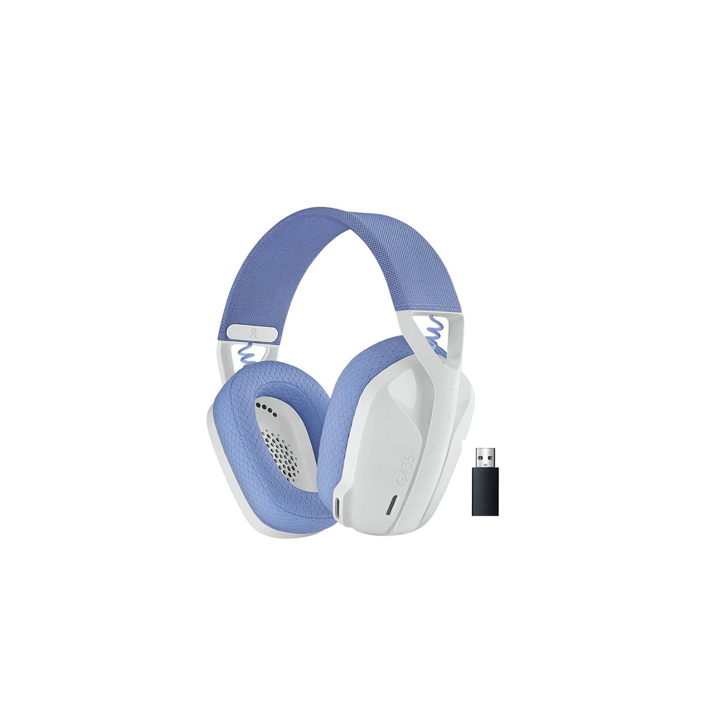 Logitech G435 LIGHTSPEED Bluetooth 무선 게임용 헤드셋 서라운드 사운드 헤드폰 오버이어 PC 노트북 게임 및 음악용