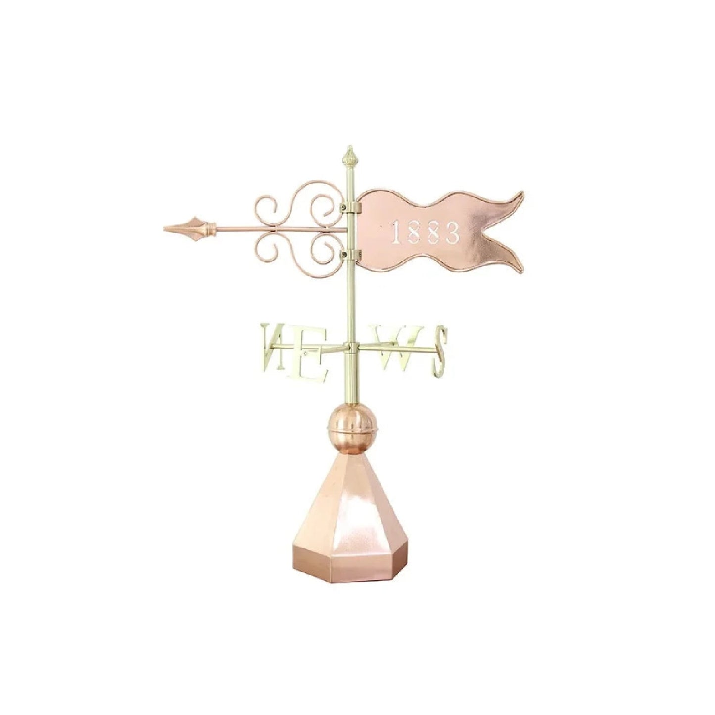 [Ornament] Vintage Copper Rooster Weather Vane Ornament