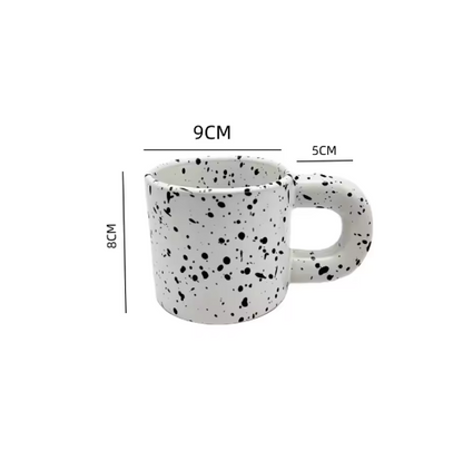 [Coffee Mug] 330ML Ceramic Mug Creative Nordic Handmade Cup Ring Handle Ceramic Mugs for Coffee Porcelain Mug Beer Cups Drinkware