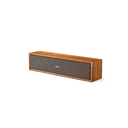 [Convenience] 2024 New Style Indoor Wooden Stereo Surround Soundbar Wireless Blue Tooth Portable Speakers Desktop Retro Computer Soundbox