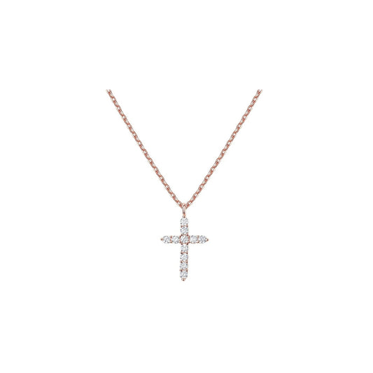 [Necklace] 14K Gold Plated Cross Necklace for Women | Cross Pendant | Gold Necklaces for Women Girls