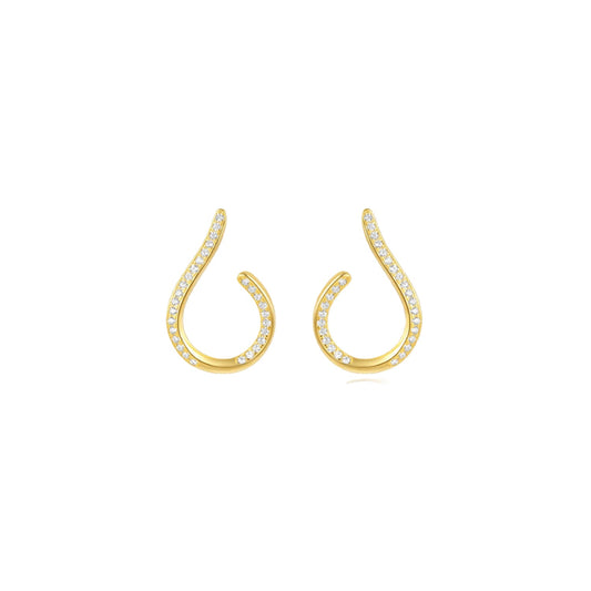 [Earrings] Elegant ROXI 925 Silver & Gold Earrings for Women