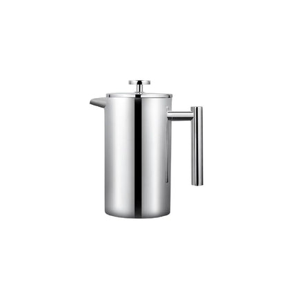 [Coffee pot] Coffee Maker Pot French Press Coffee Maker Stainless Steel Double Walled Insulated Coffee Maker Pot 350ml/800ml/1000ml