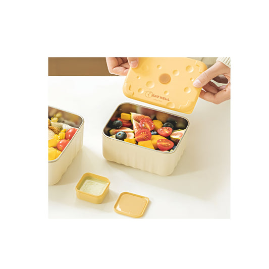 [Lunch Box] Microwaveable Stainless Steel Bento Lunch Box