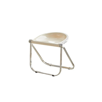 [Chair] Foldable Acrylic Dining Chair - Nordic Style