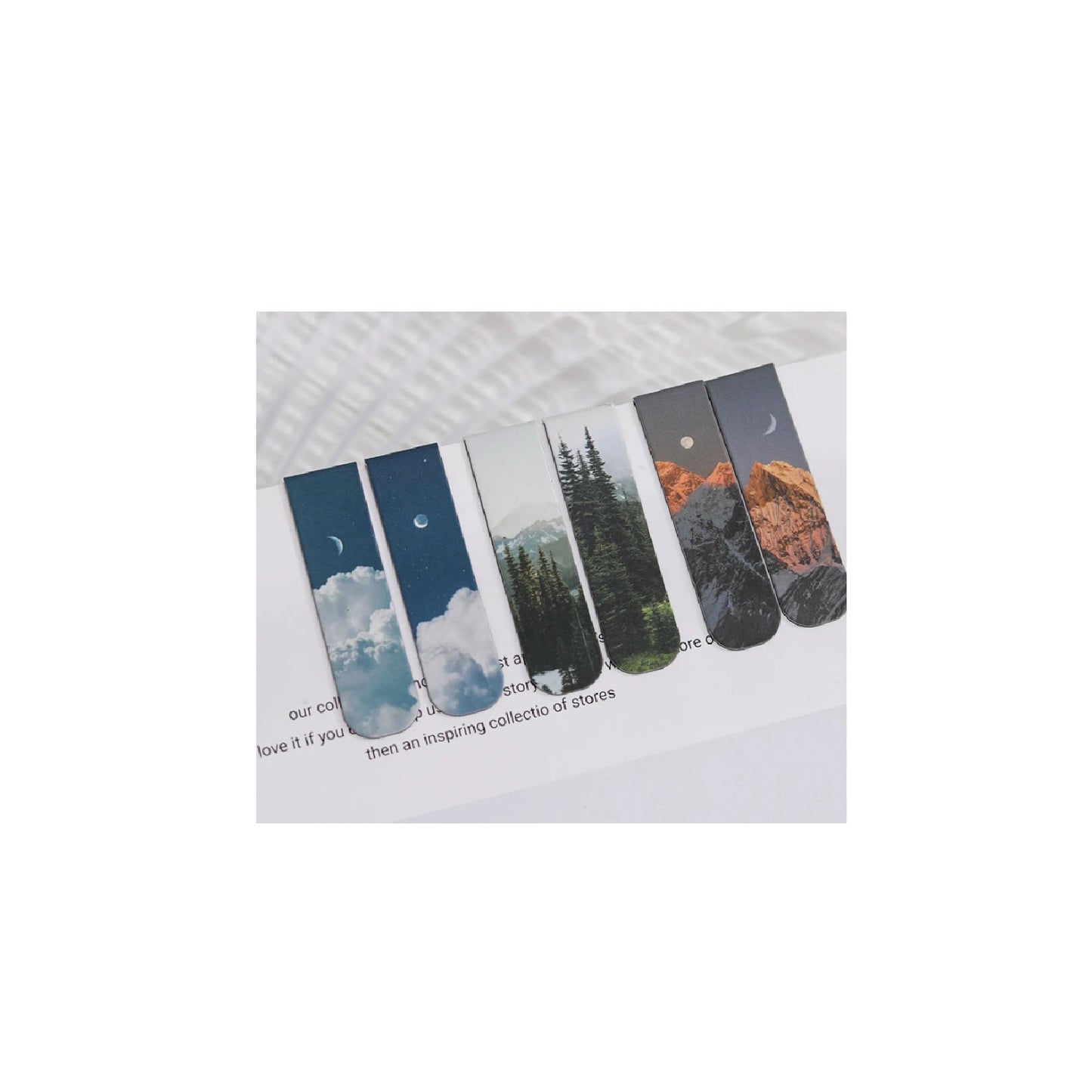 Magnetic Cloud Scenery Bookmarks - 2 Pack