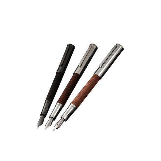 Hongdian fountain pen 1866 Original Wood Black Red Sandalwood Black Retro Signature Pen high-grade business office dedicated