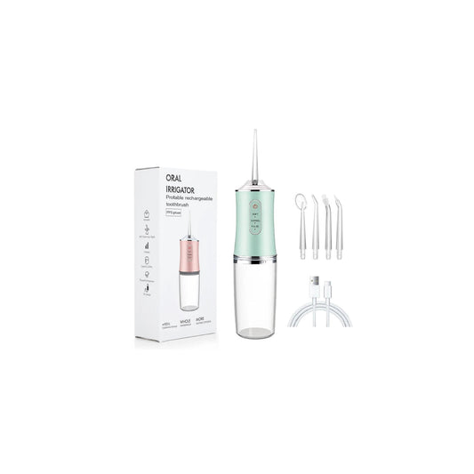 [OH] USB 휴대용 구강 세척기 물 치실 치과용 물 분사 도구 픽 세척 치아 200ML 4개 노즐 구강 구강 세척제 