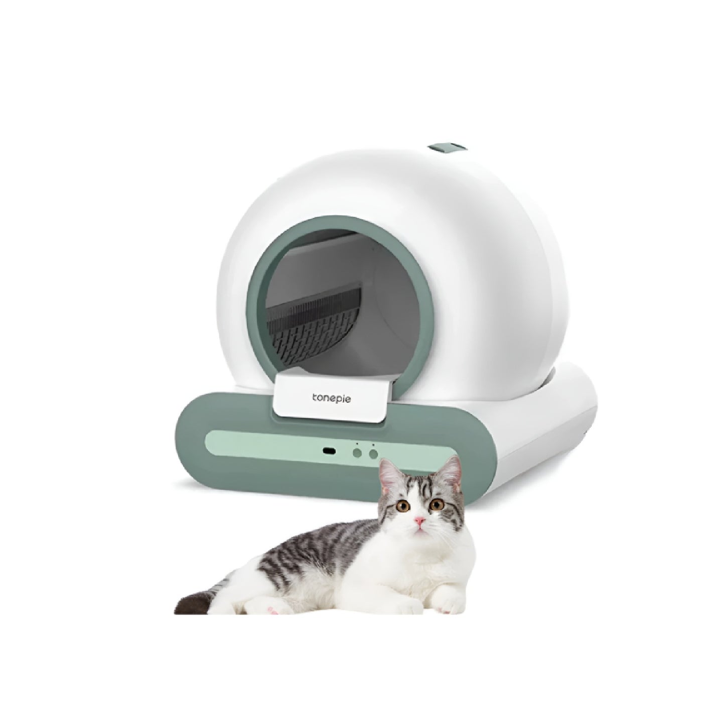 [supplies] TONEPTE 2.0 Smart Self-Cleaning Litter Box-65L Capacity,App Control,Mess-Free Design for Multiple Cats,Revolutionize Your Cats