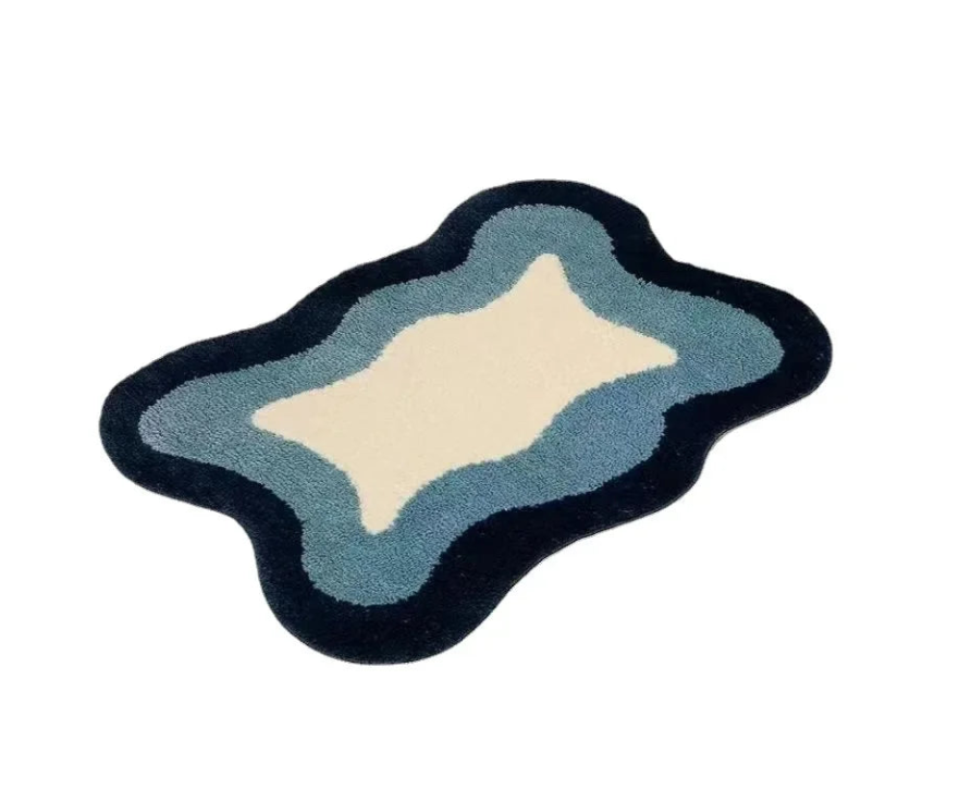 [Rug] Ins Style Bath Floor Mats Non Slip Stain-resistant Carpets Living Room Bedroom Rugs Absorbent Cashmere Mats