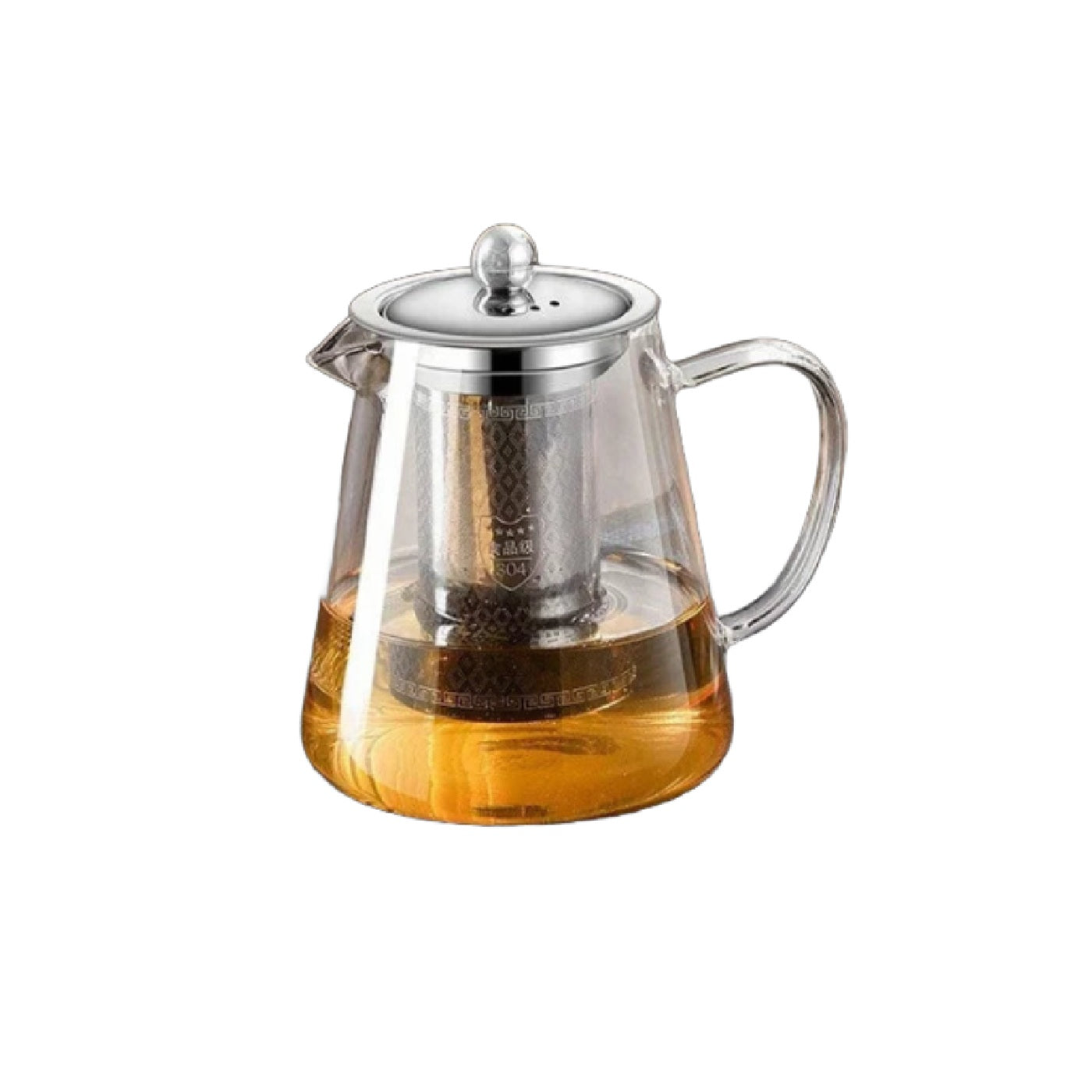 [Tea Ware] 450ml-950ml Heat Resistant Glass Teapot with Stainless Steel Tea Strainer Infuser Flower Kettle Kung Fu Teaware Puer Oolong Pot