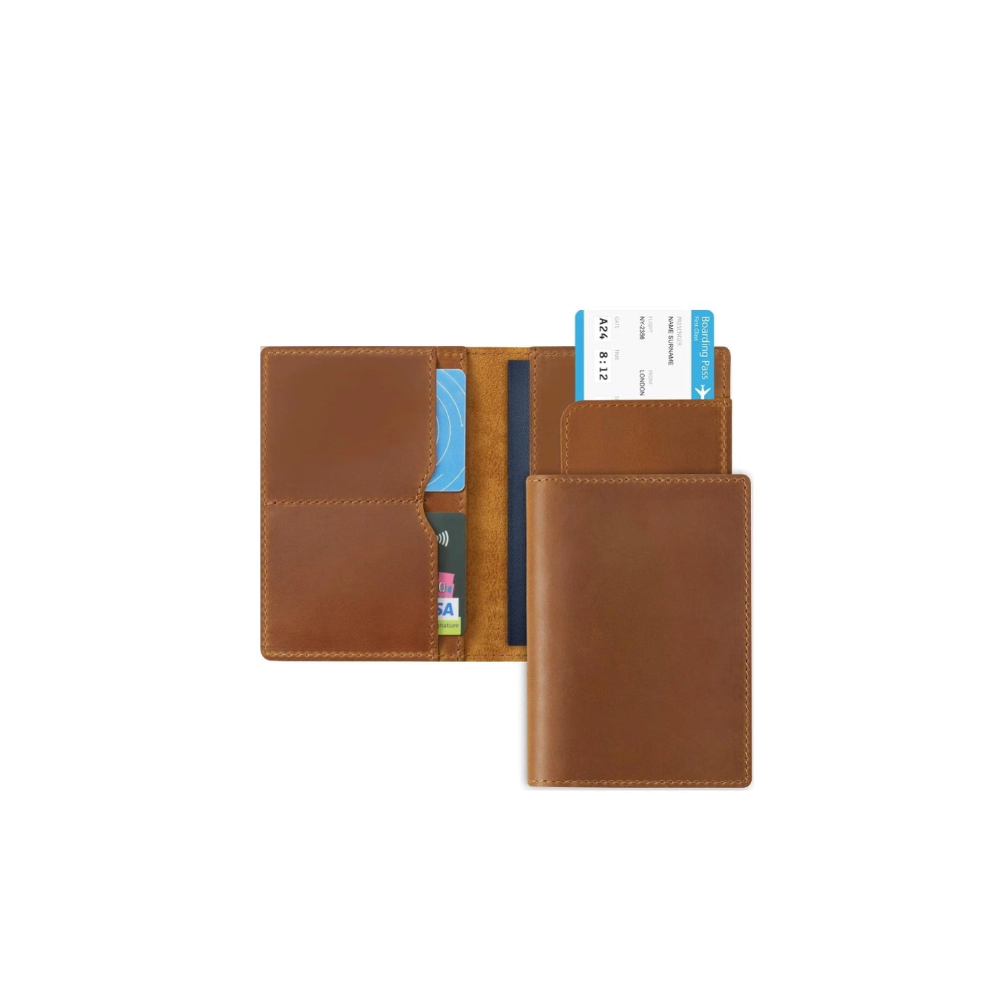 [Essential] Genuine Crazy Horse Leather Passport Holder